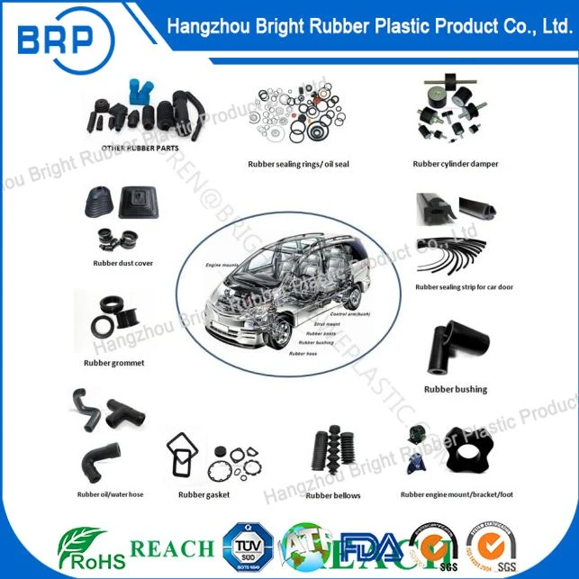 Special Colorful OEM Auto Rubber And Silicone Molded Parts